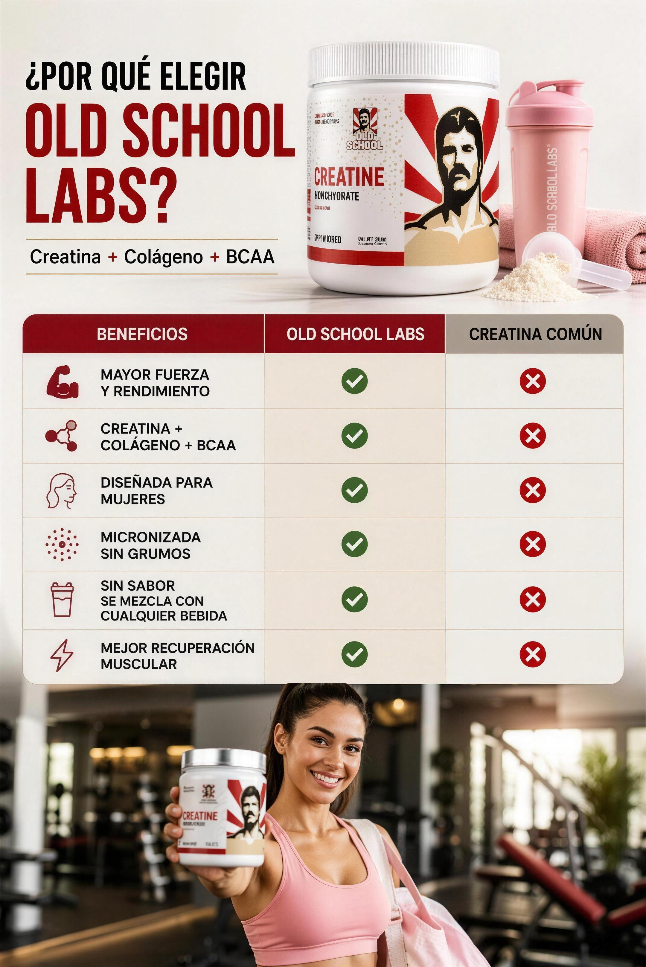 Creatina Monohidratada para Mujer