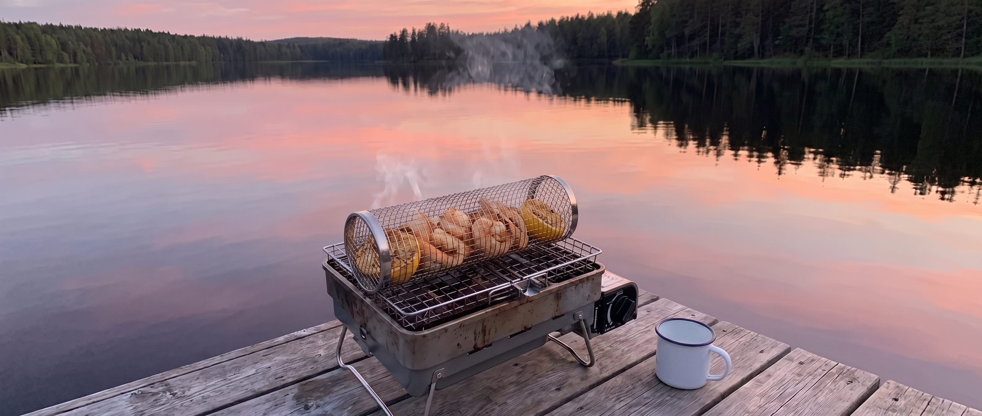 Grill by the lake