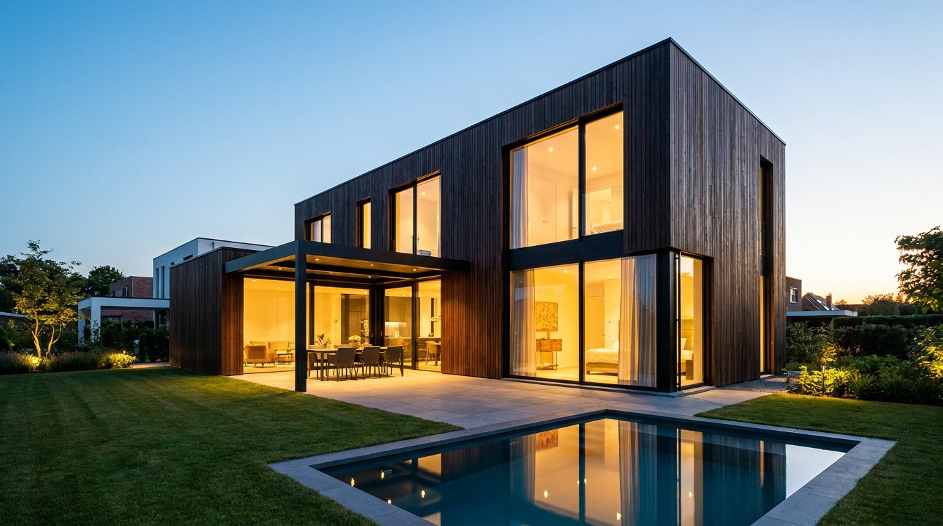 Design-Villa mit Pool