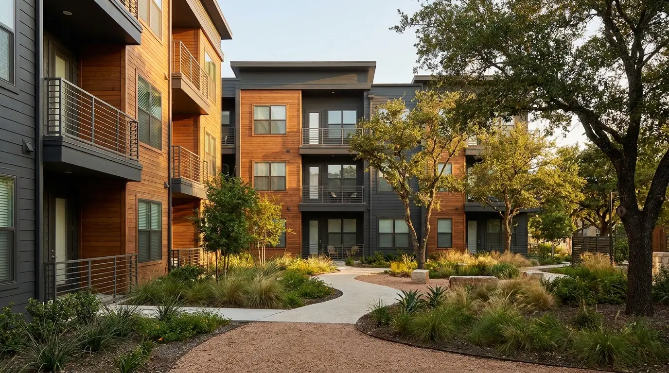 A garden-style multifamily community
