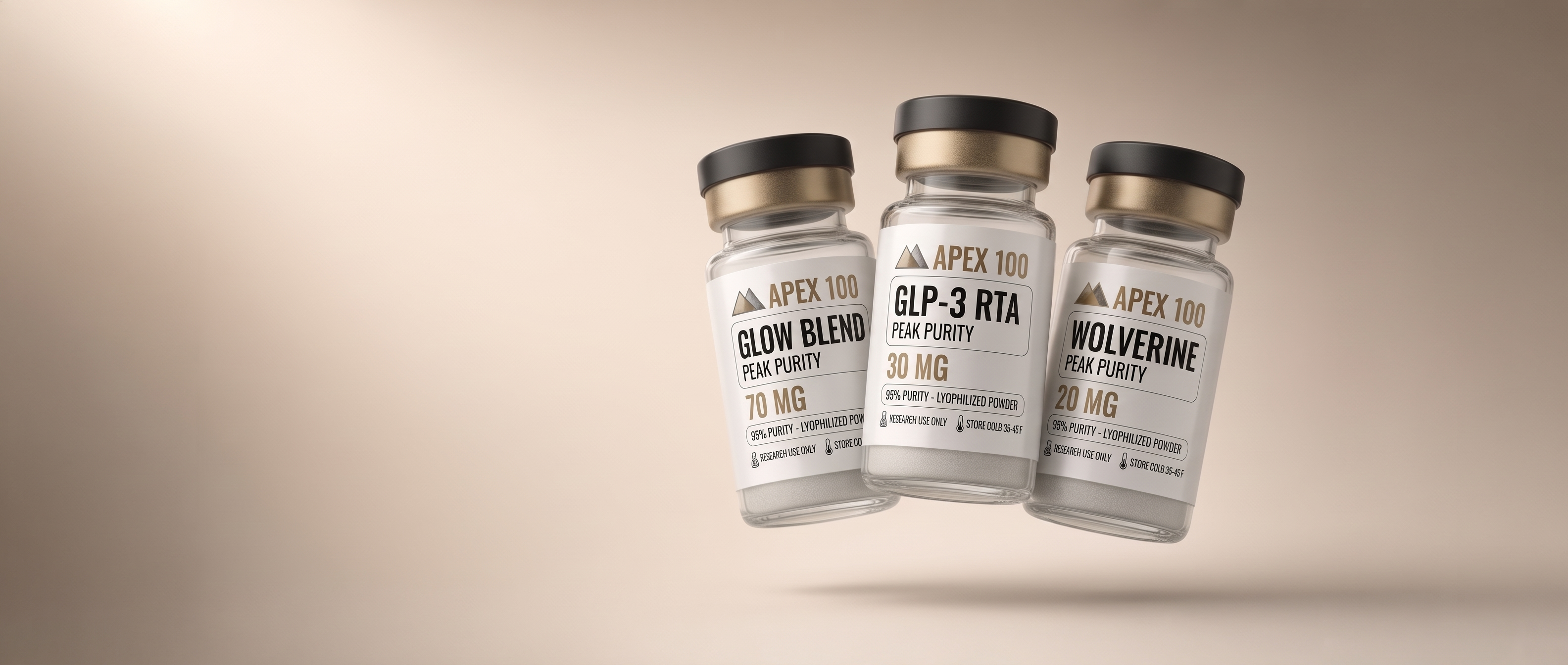 APEX 100 research vials