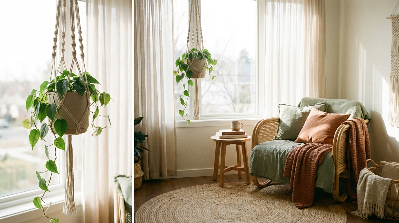 Every room has a corner asking for green.