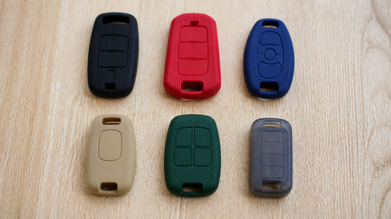 Étuis silicone de couleurs différentes pour coques de clé BMW, Audi, Mercedes et Volkswagen