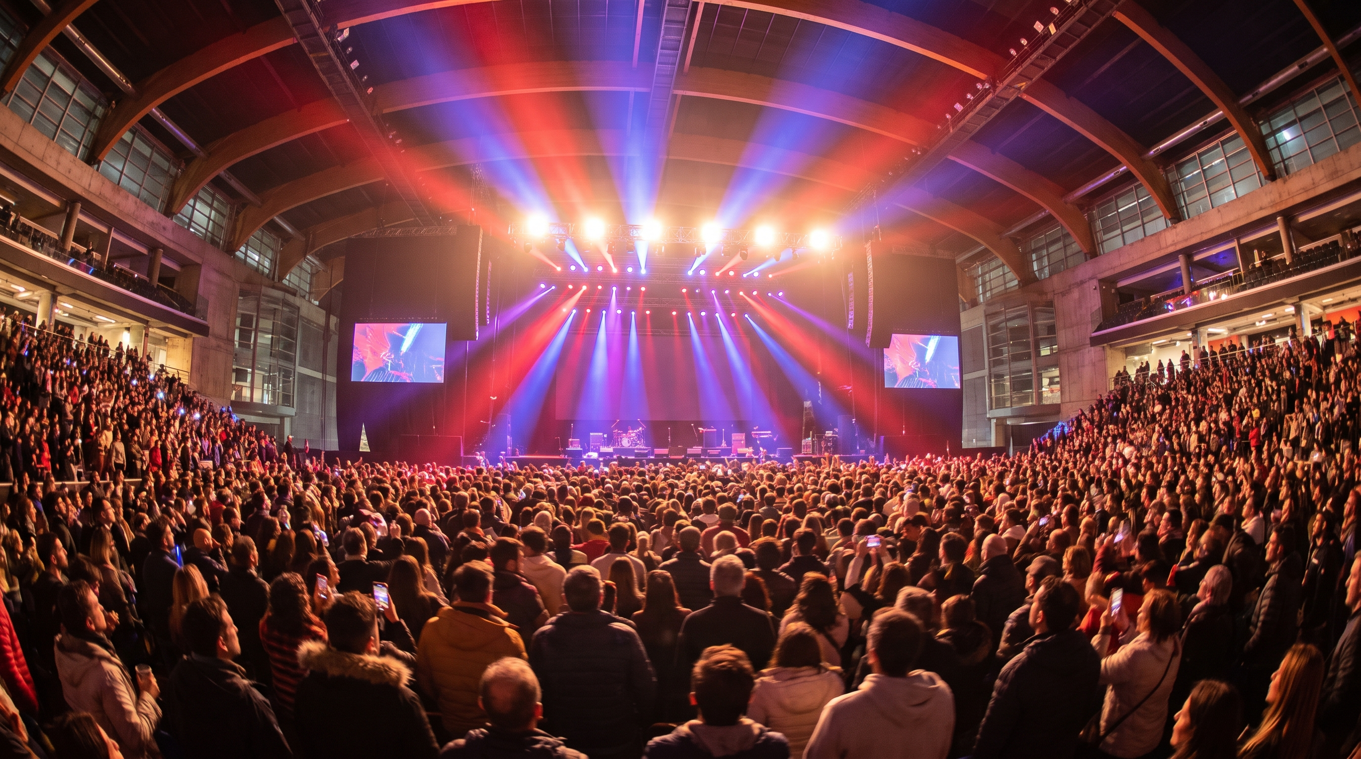 Movistar Arena in Buenos Aires packed during a rock concert