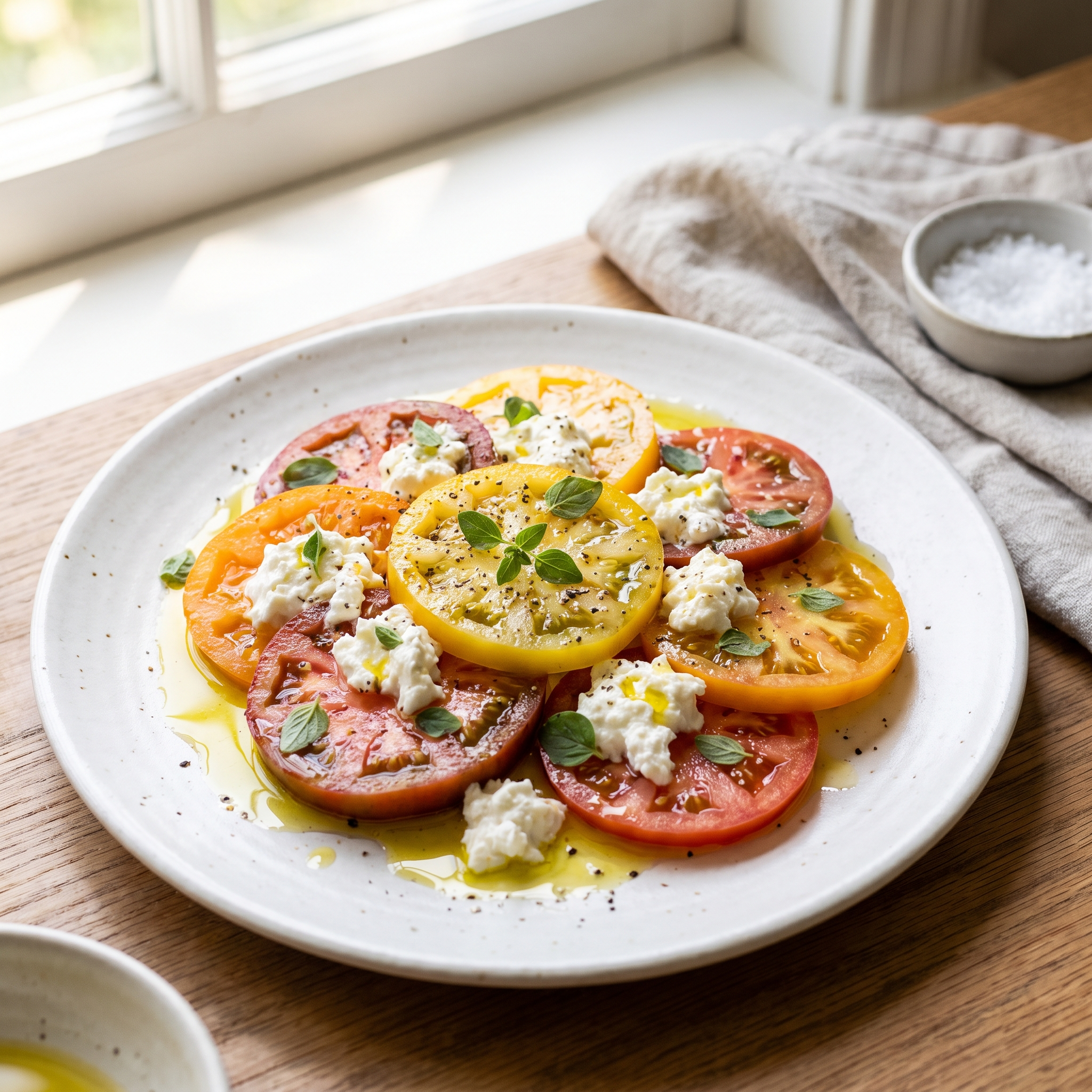 Ensalada de Tomate con Queso