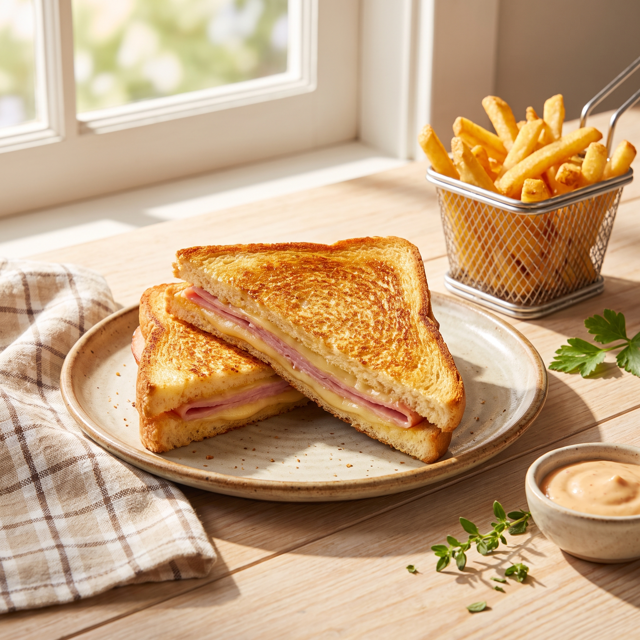 Sándwich Mixto con Patatas