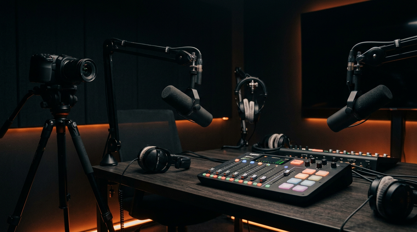Sala de podcast da YouApex