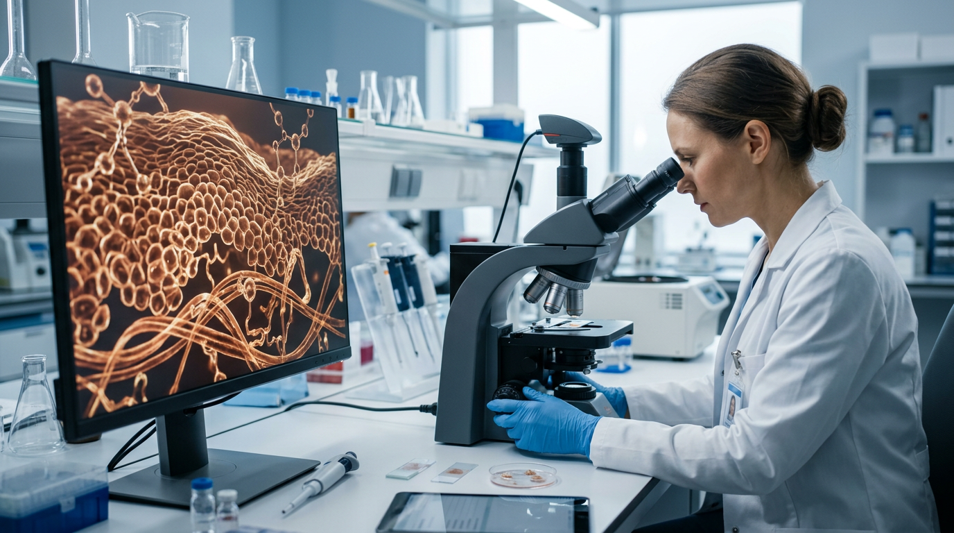 Laboratoriumonderzoek naar huid- en matrixbiologie