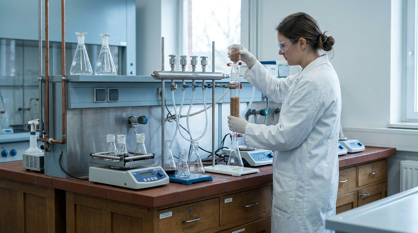 Laboratoriumonderzoek naar peptidesynthese
