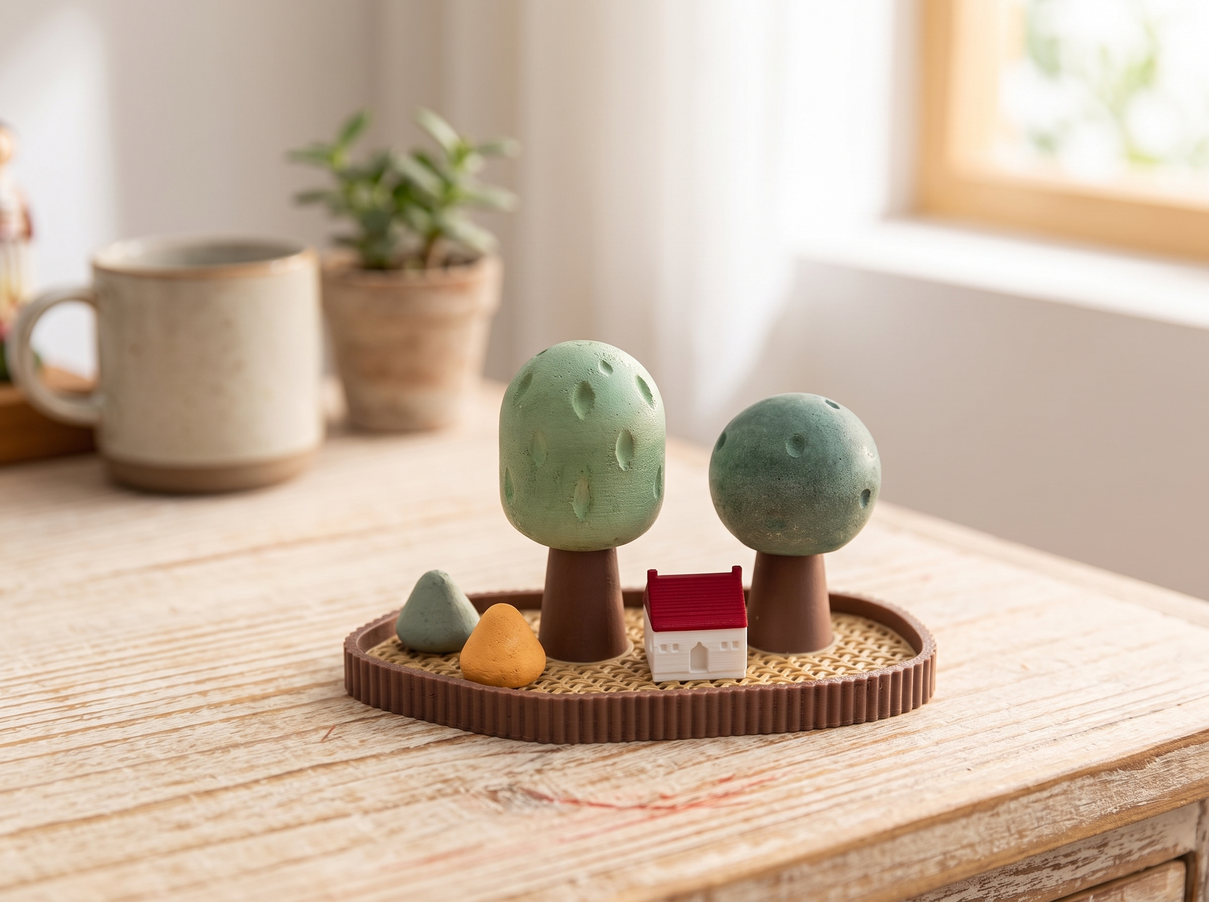 Decorative Stone Essential Oil Diffuser for Home and Office in a realistic home setting