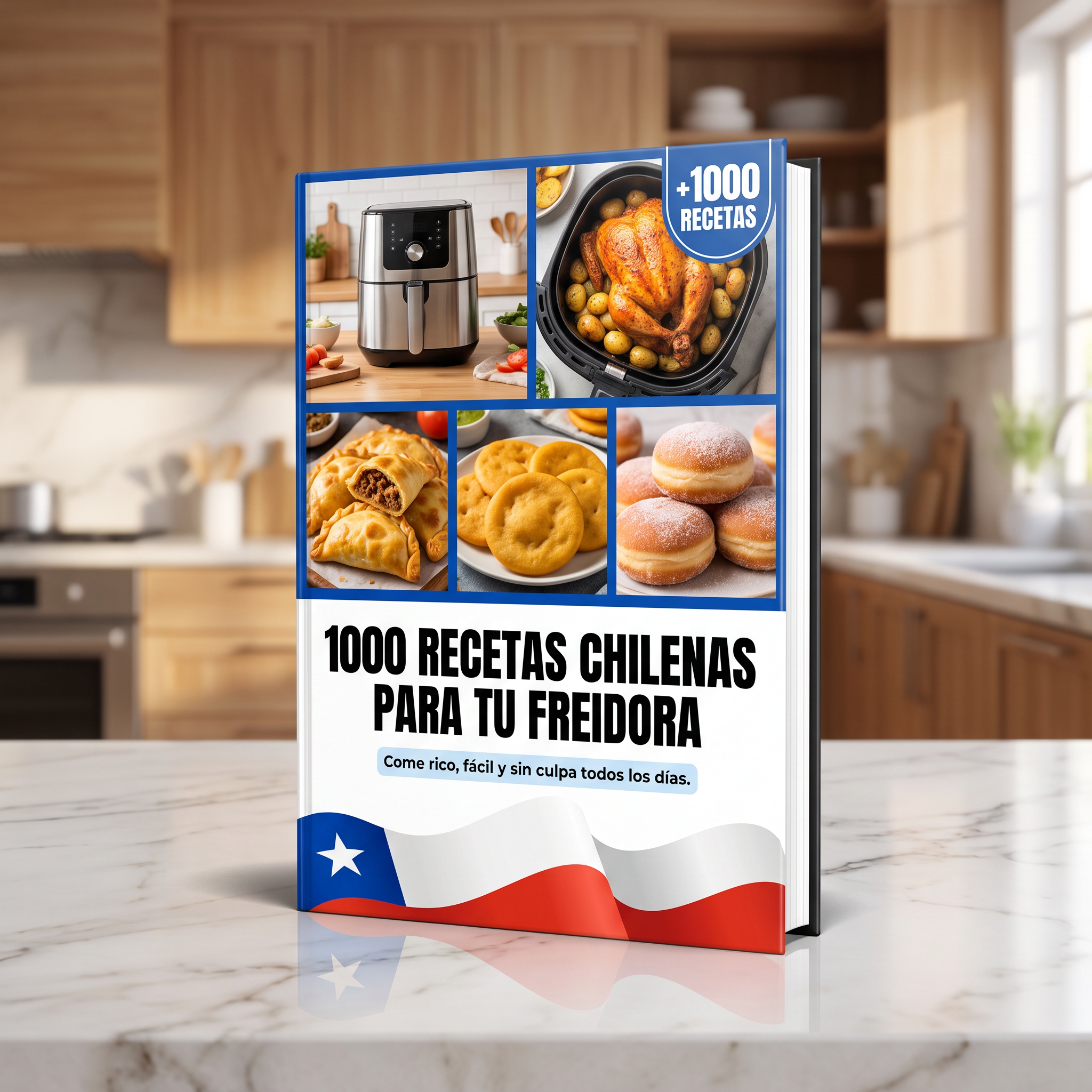 Libro digital: 1000 Recetas Chilenas para tu Freidora de Aire