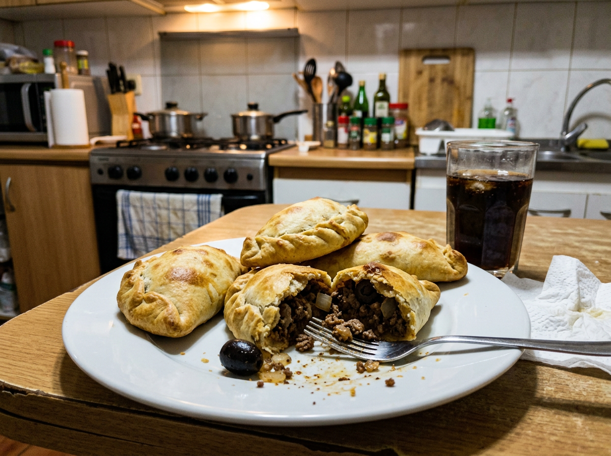 Empanadas de pino hechas por una clienta en su freidora de aire
