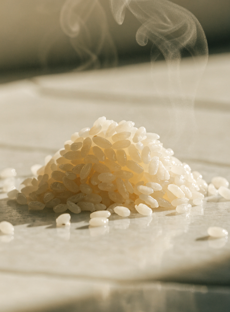 Arroz japonês de grão curto