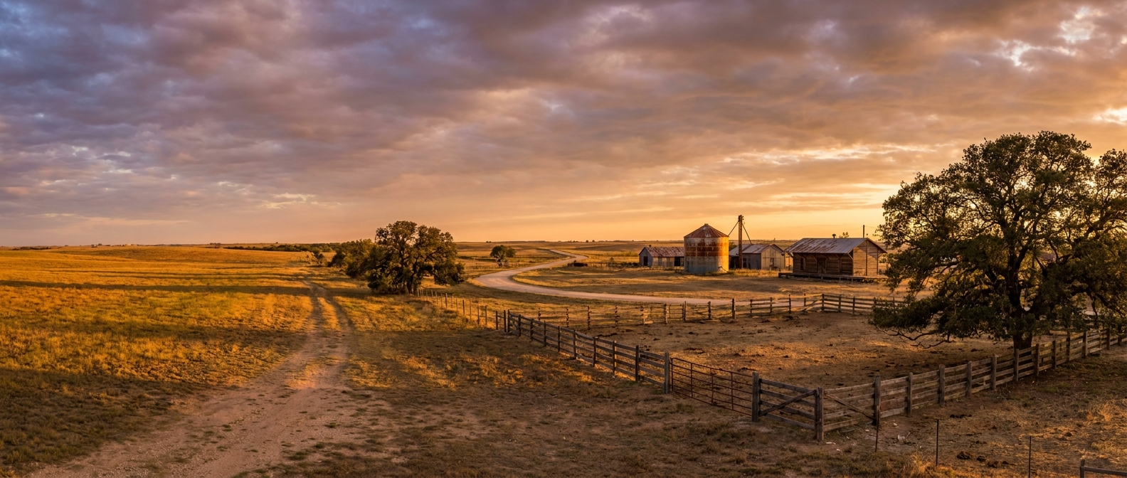 Rural countryside near Tioga Texas
