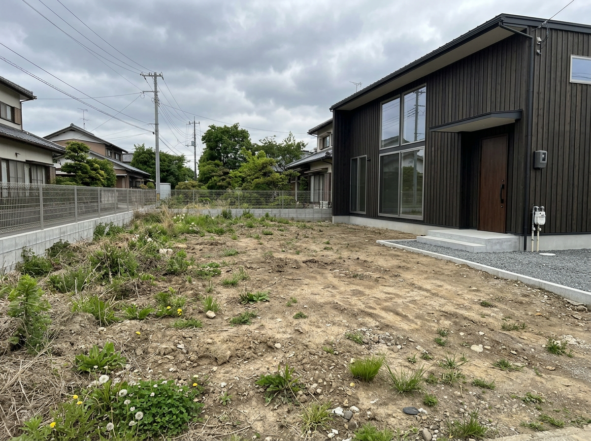 施工前：更地の状態