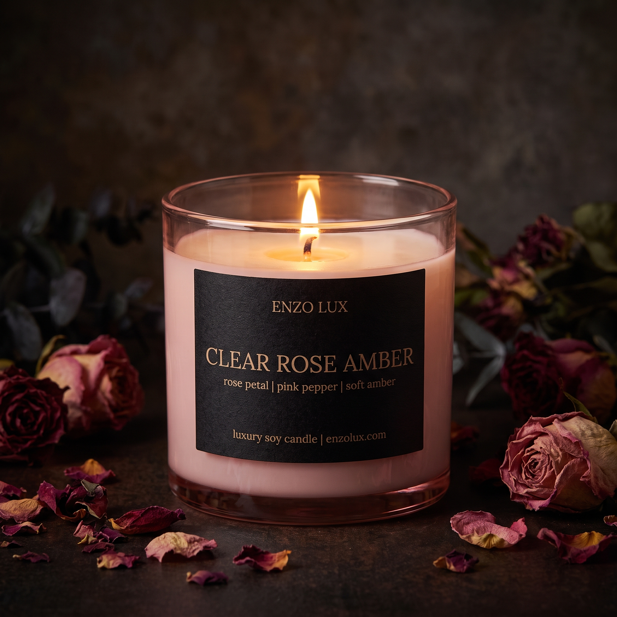 Clear Rose Amber