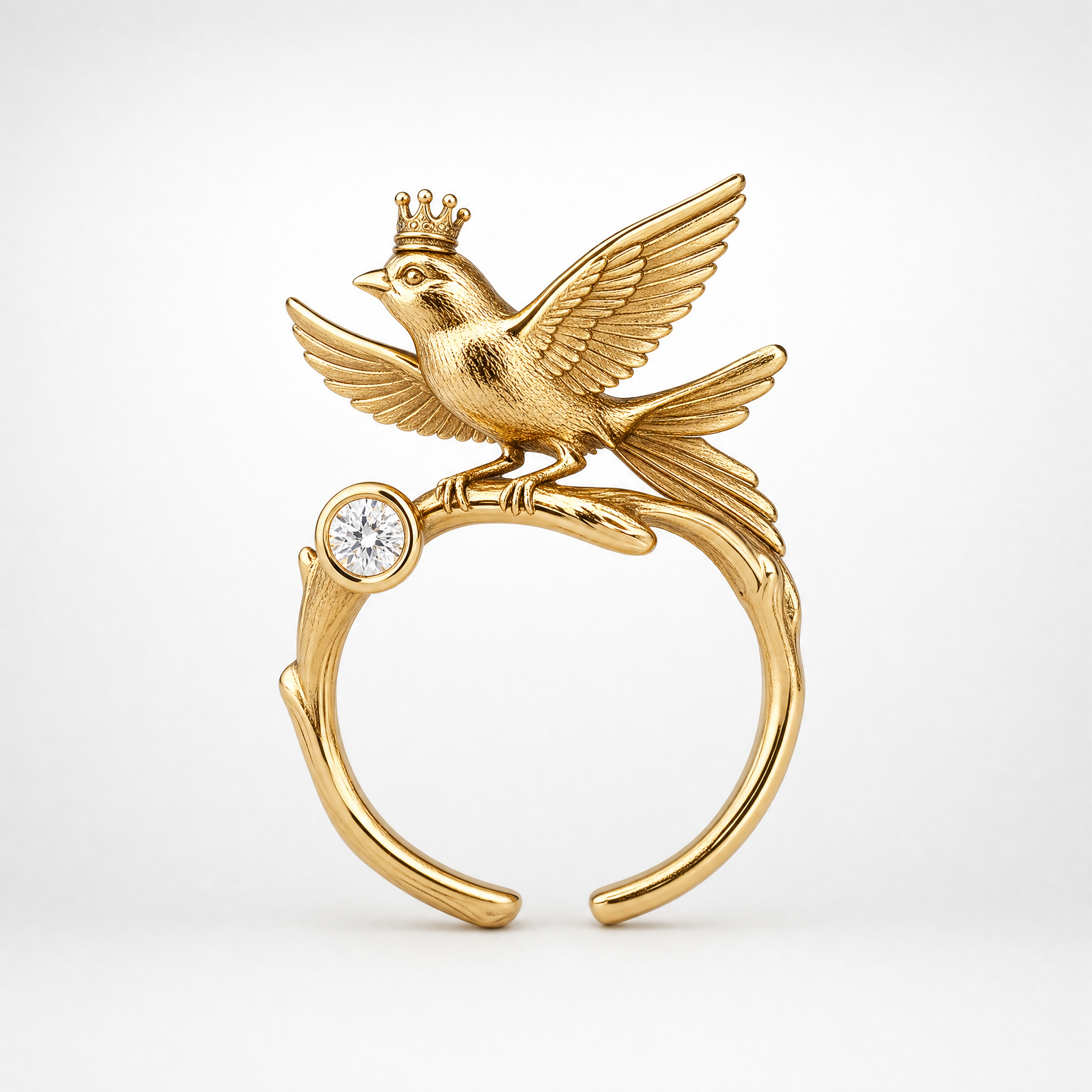 Vintage Flying Bird Ring For Women