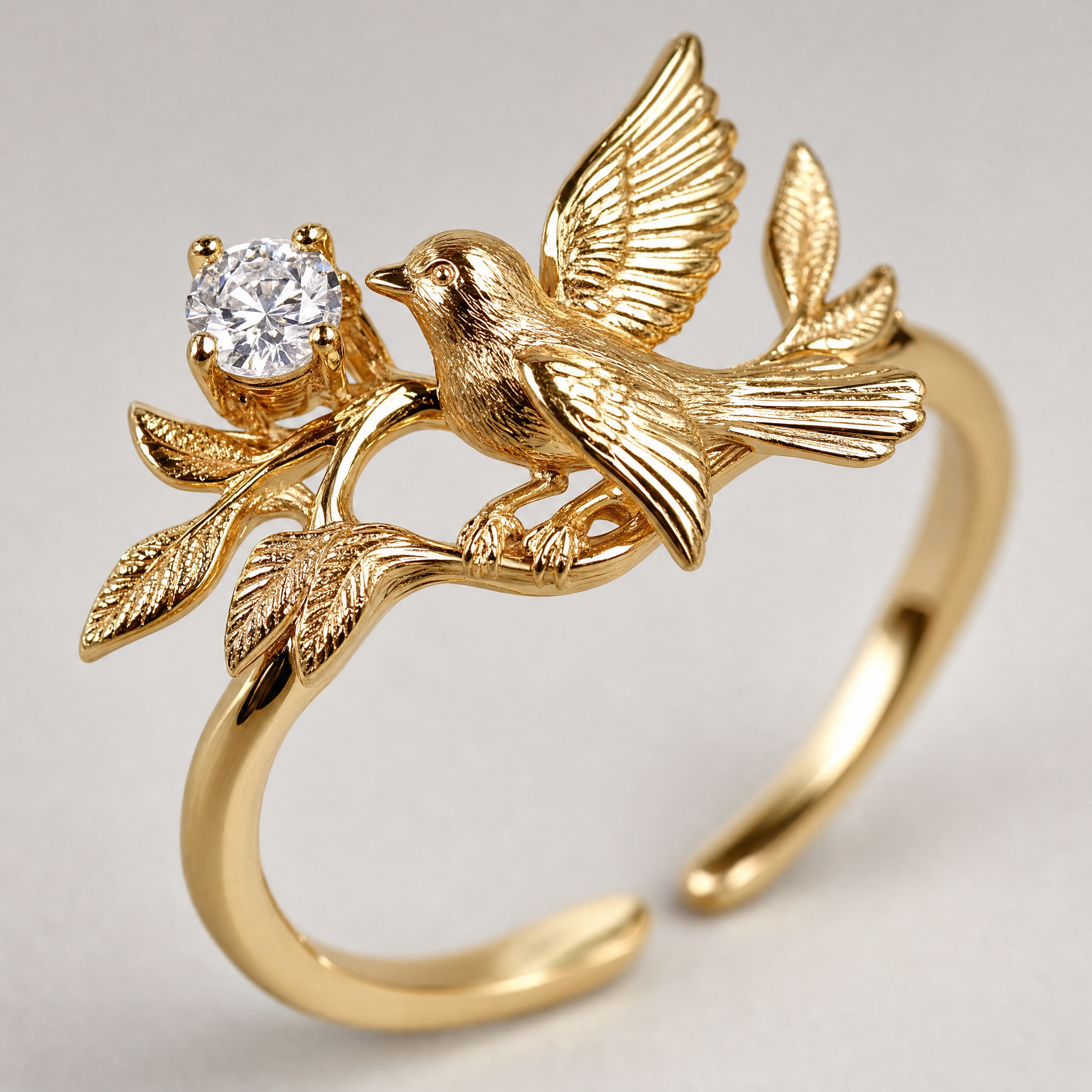 Vintage Flying Bird Ring For Women -- packaging