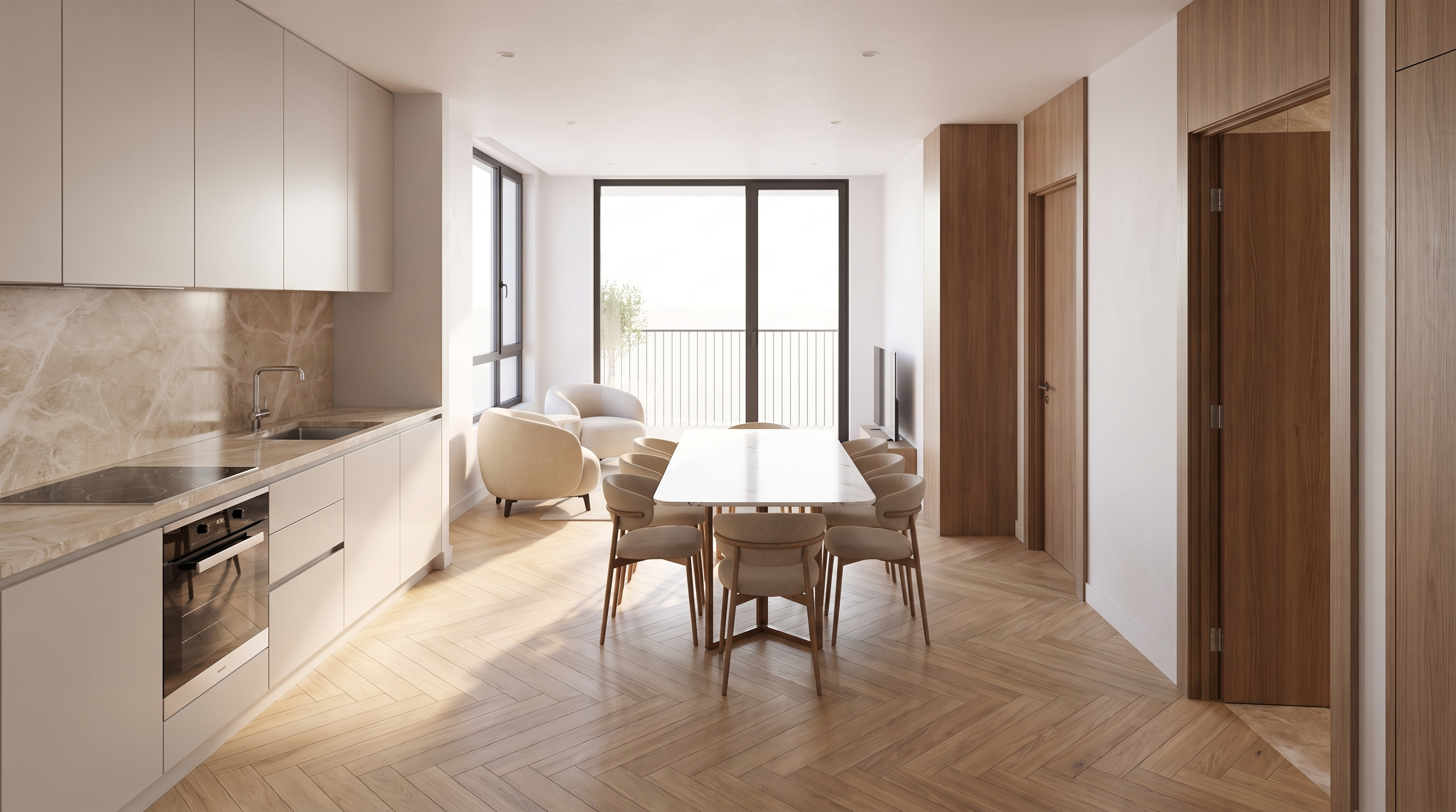 75.2 m² — oshxona-mehmonxona