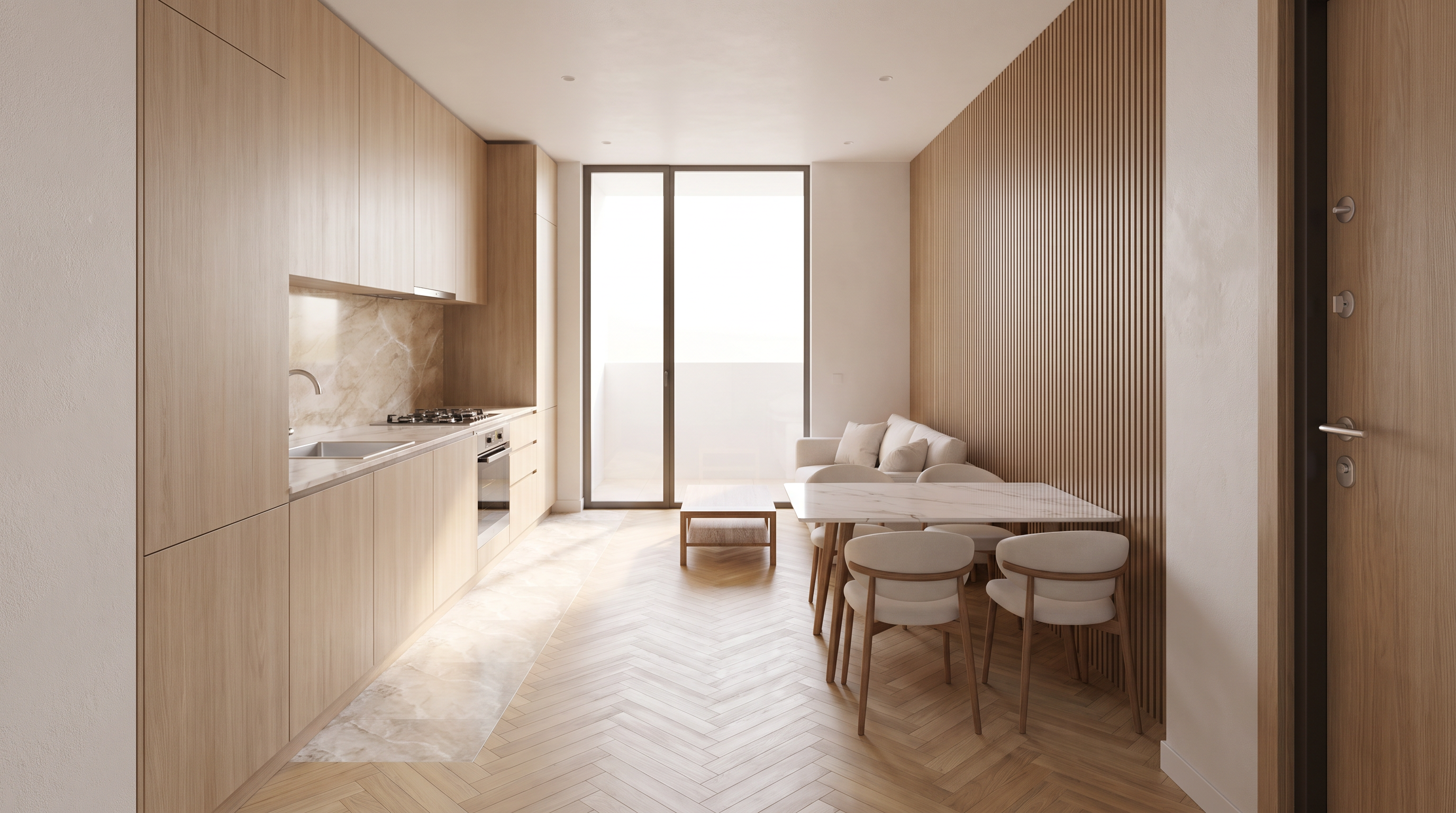 Studiya 26.8 m² — ichki ko'rinish