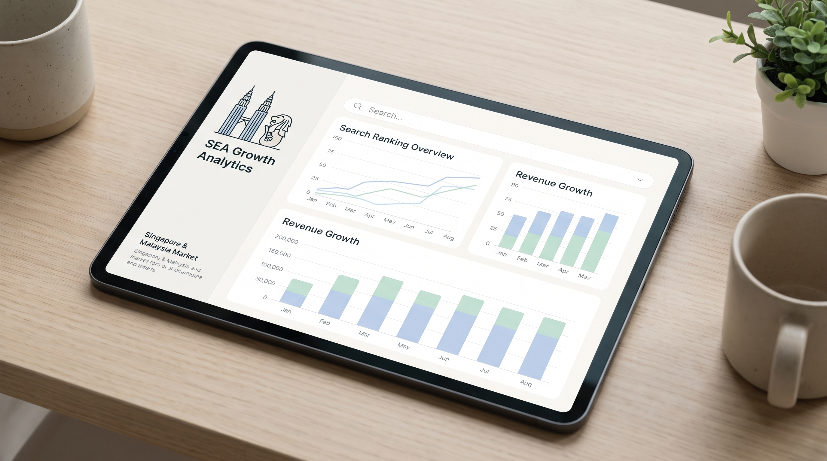 SEO analytics dashboard