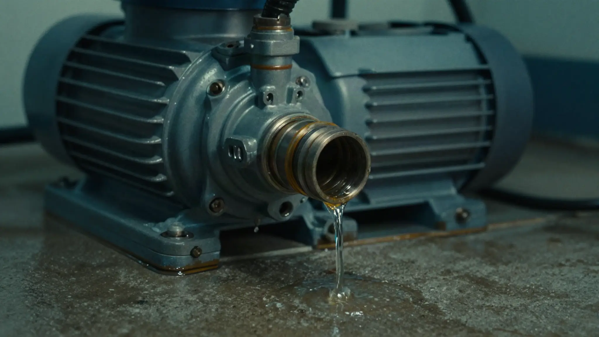 pool pump shaft seal leak dripping between the motor and pump housing