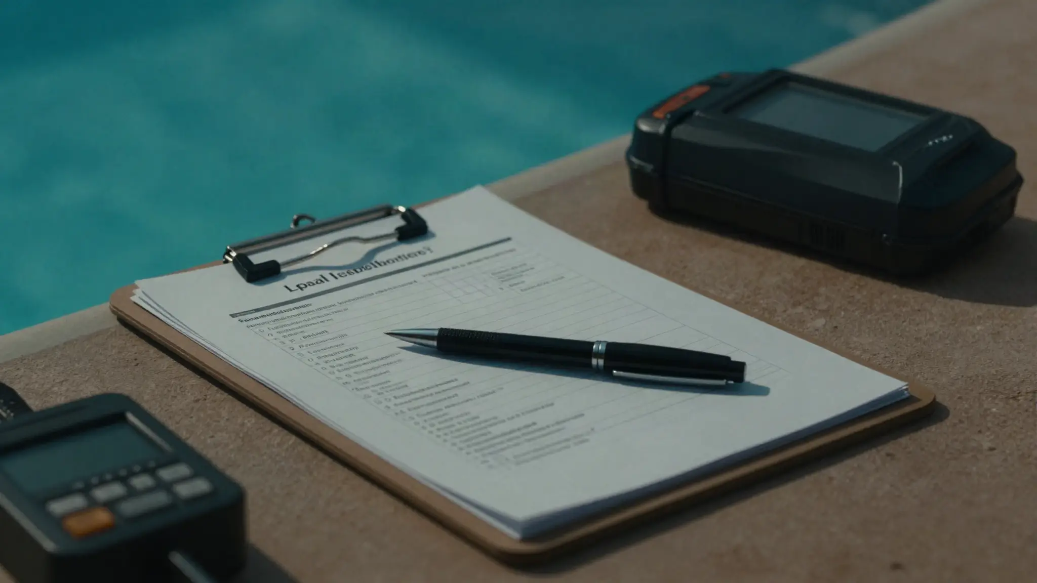 a written pool leak detection report explaining what was tested and found