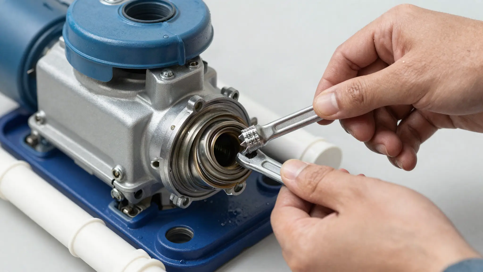 pool pump seal replacement — a common lower-cost pool equipment leak repair