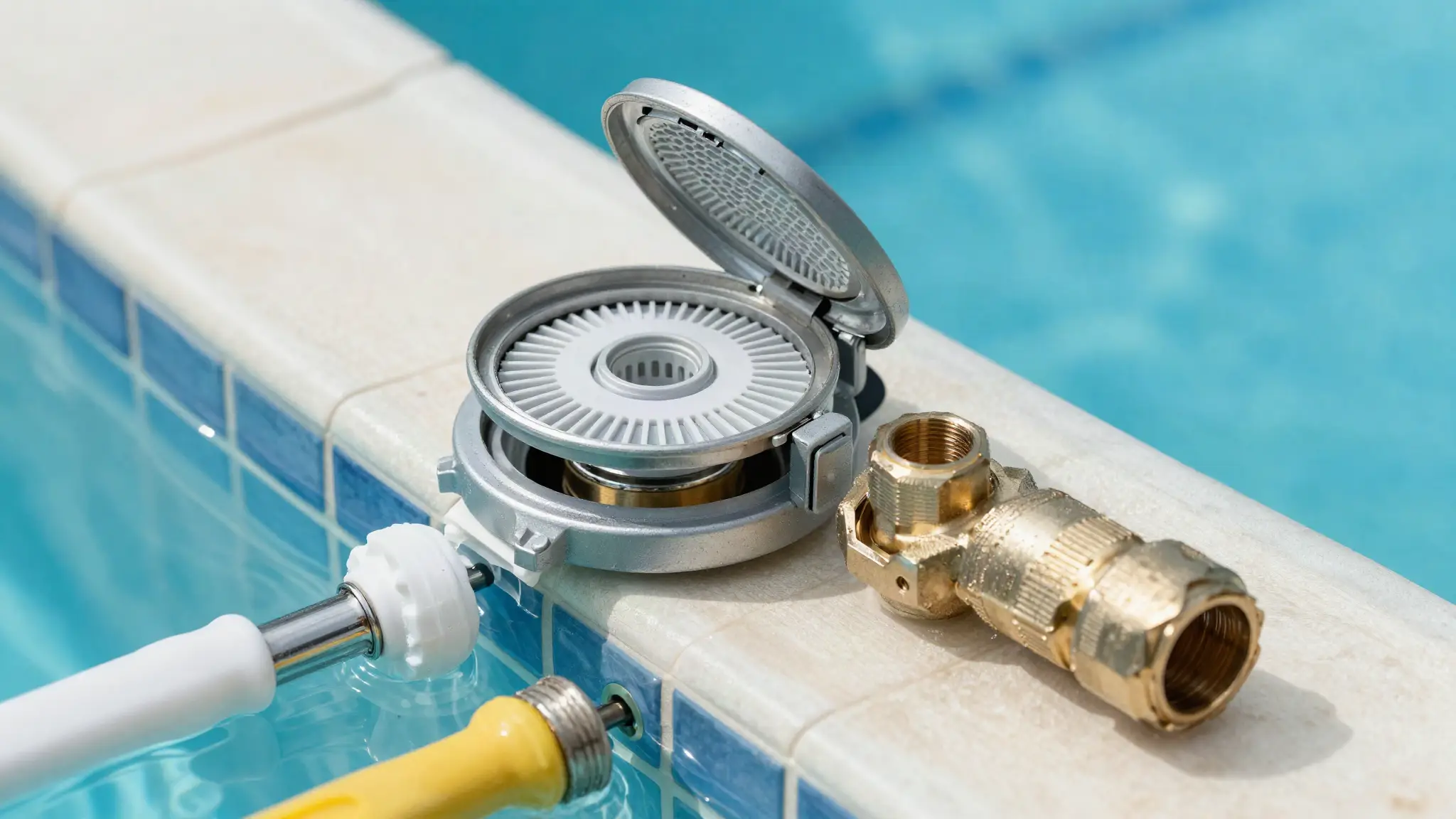 specialized pool leak detection equipment locating the exact source of a leak