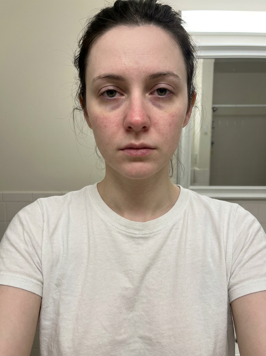 Before - Week 0 pale skin