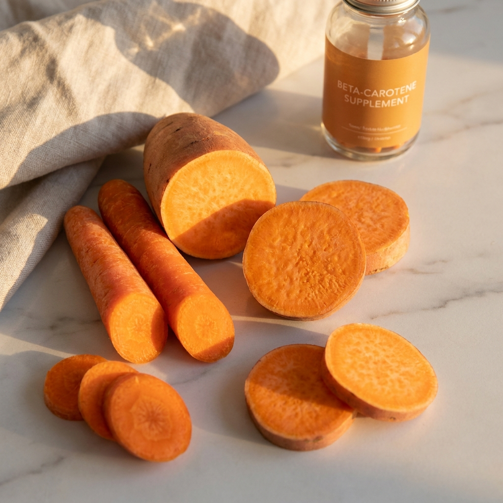 Beta-Carotene - carrots and sweet potatoes