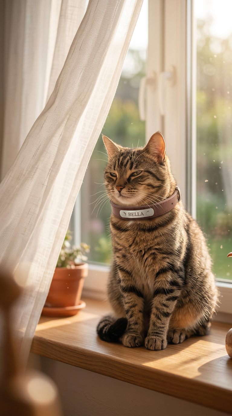 Bella wearing a Sutton & Hide collar