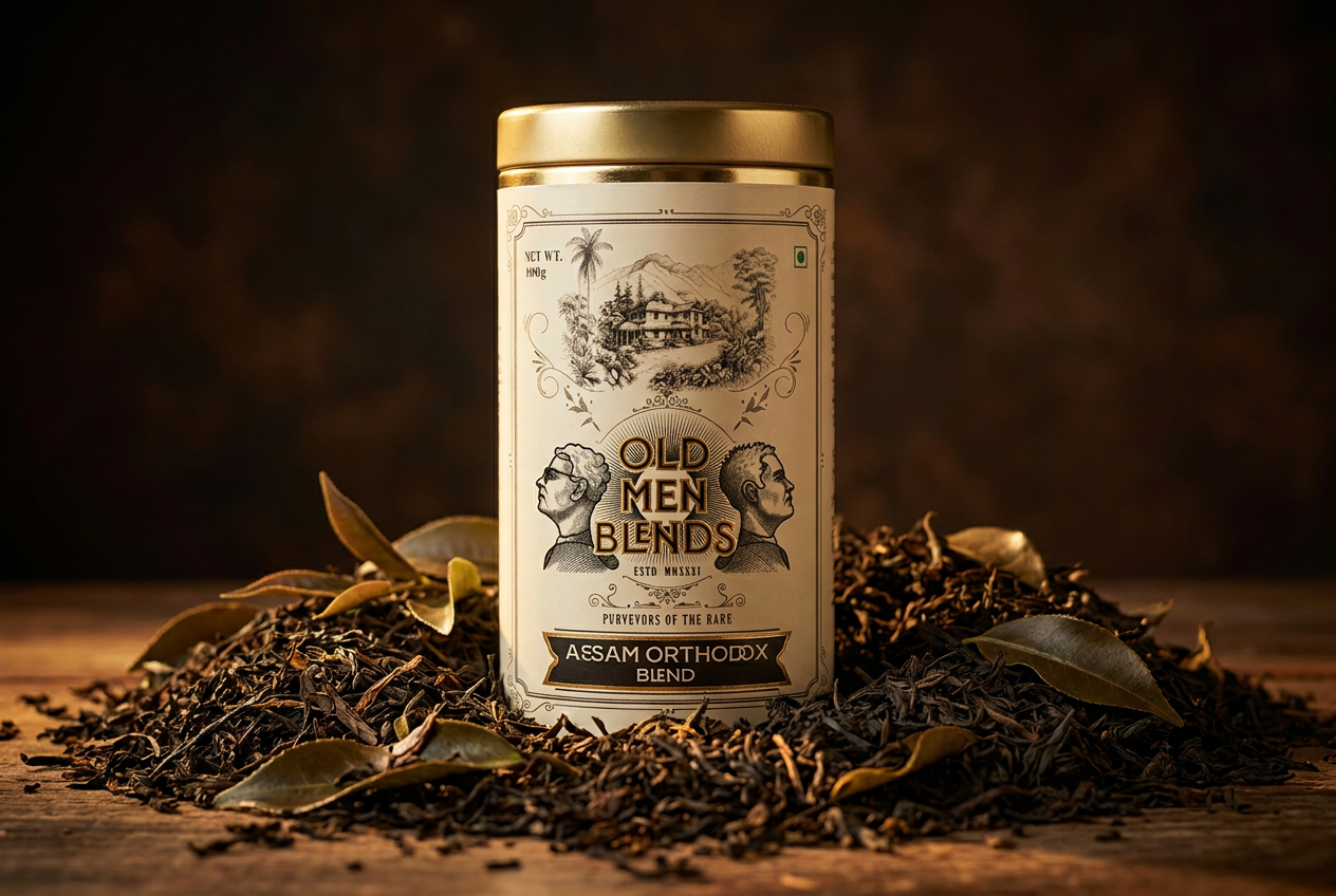 Elegant tea tin caddy