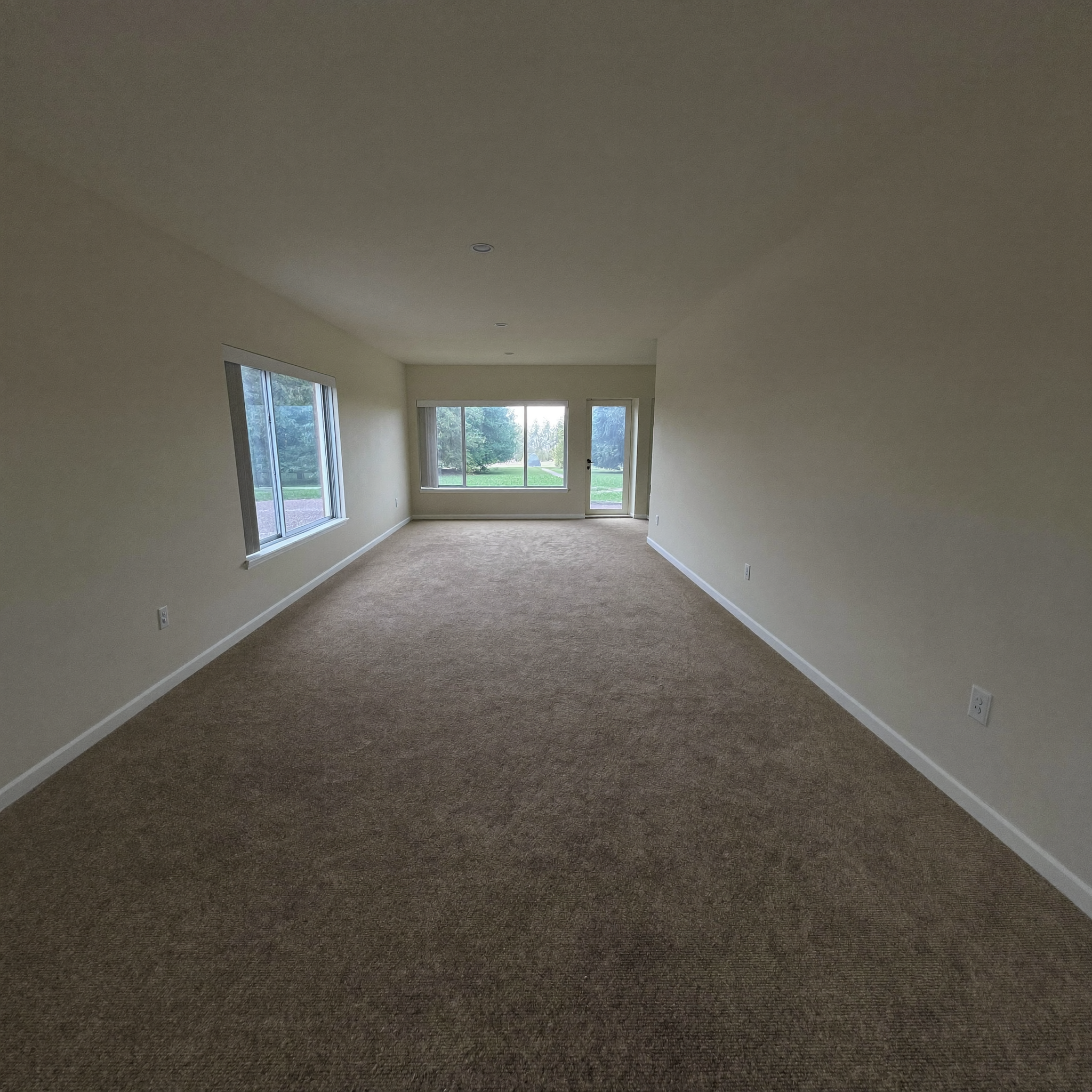 Living room after professional cleaning