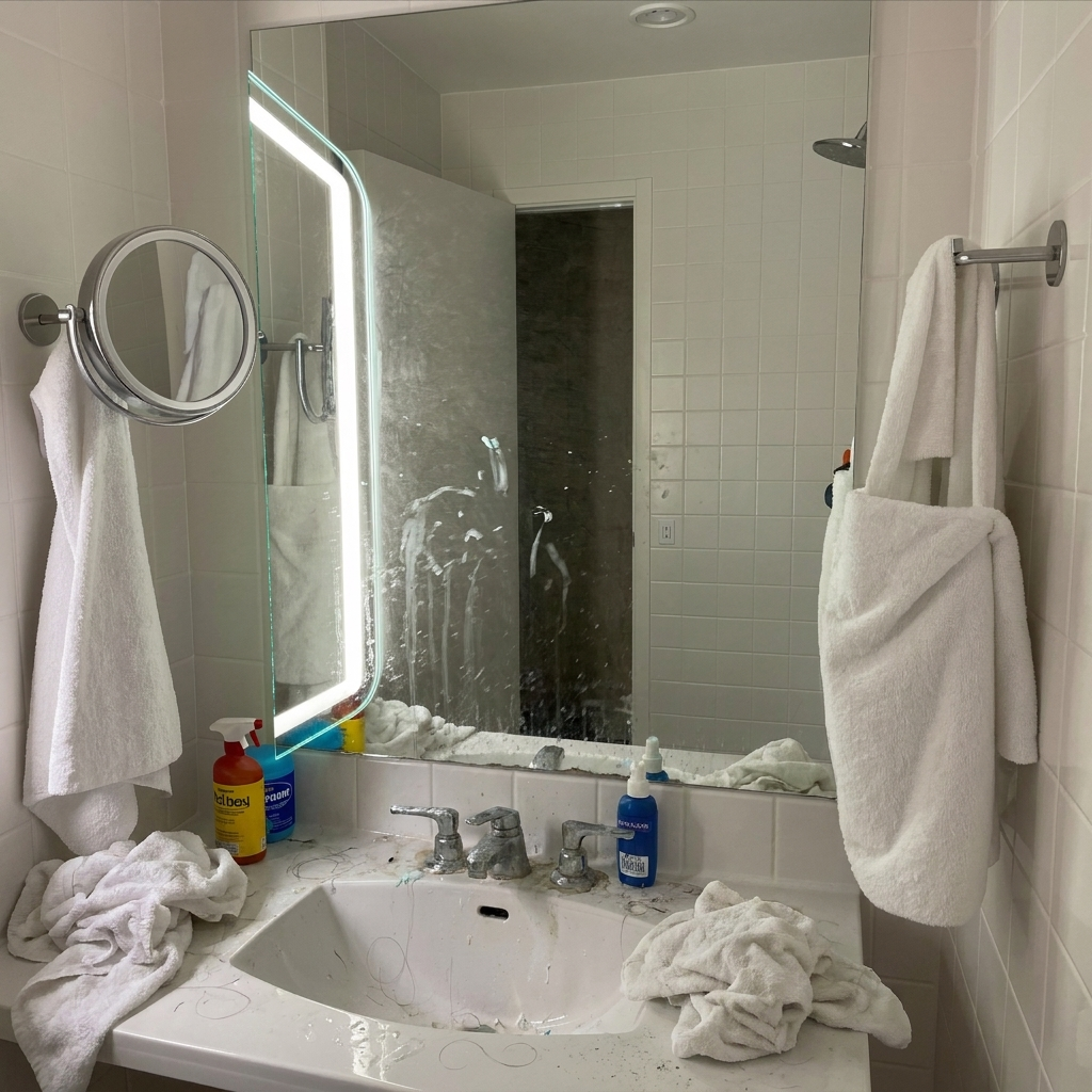 Bathroom before professional cleaning
