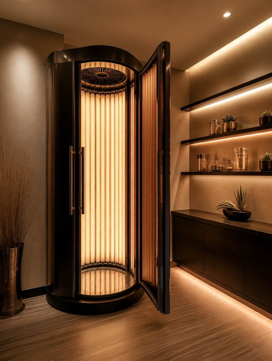Stand-up tanning