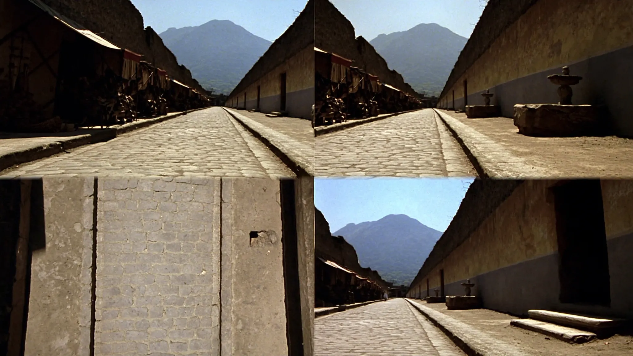 Early visual study of Via dell'Abbondanza in Pompeii