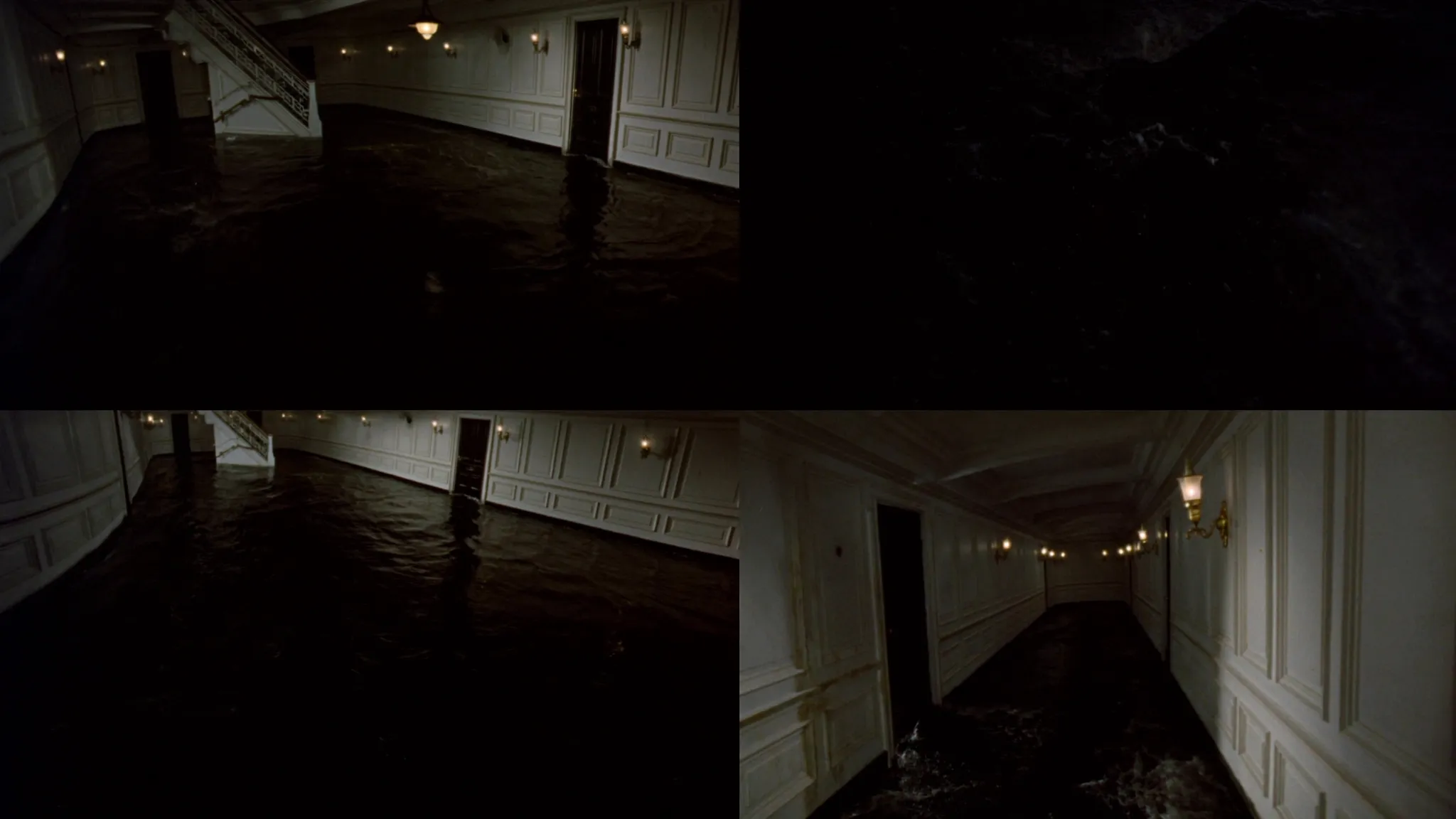 Early environment study of a first-class corridor aboard the Titanic
