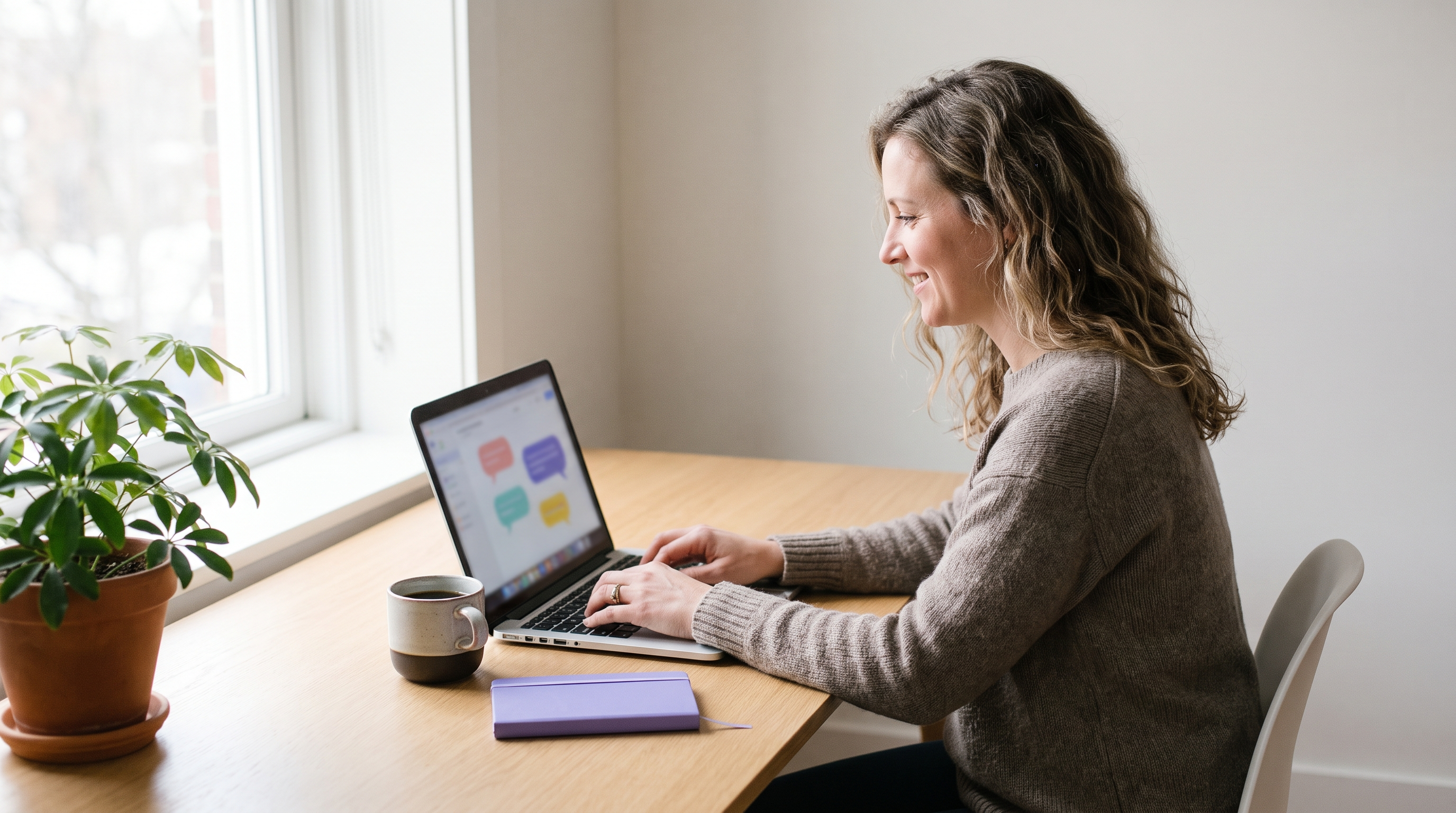 Consultant stelt een vraag aan Odoo via een chatinterface