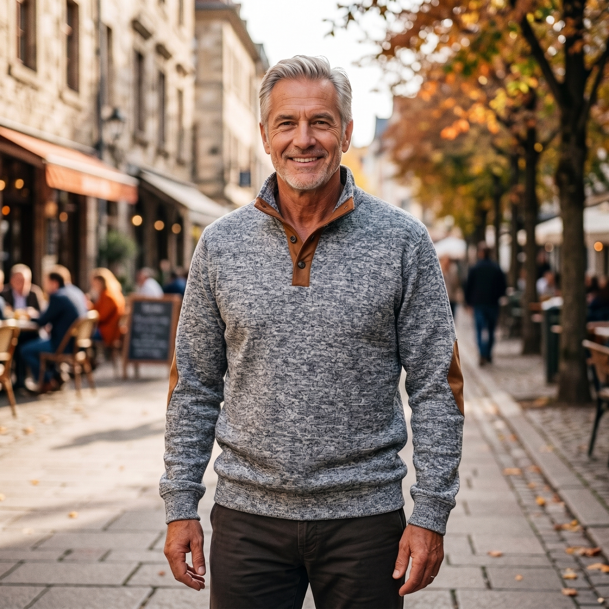 Marcus Classic Men's Sweater detail