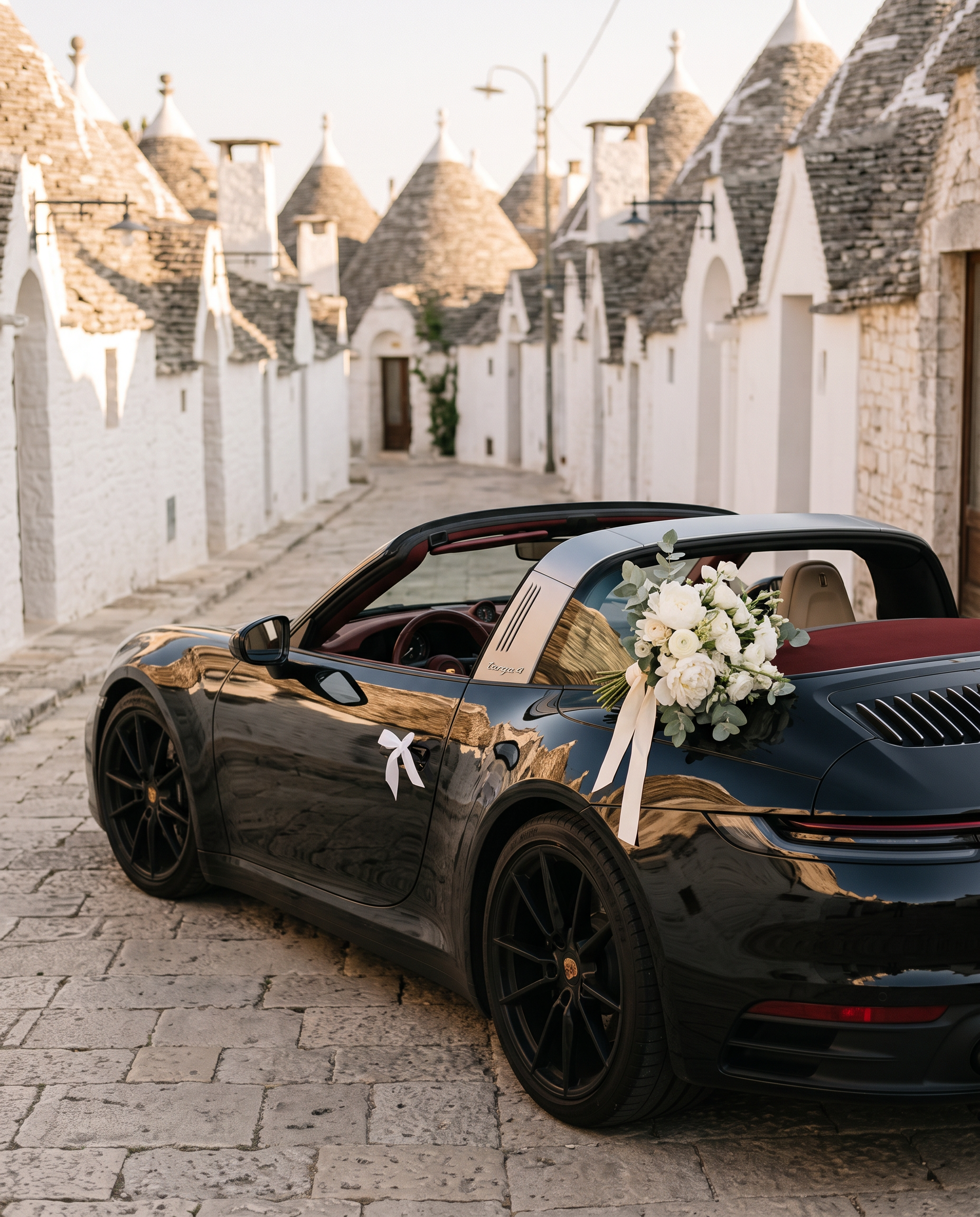 Porsche 911 Targa 4 tra i trulli della Valle d'Itria
