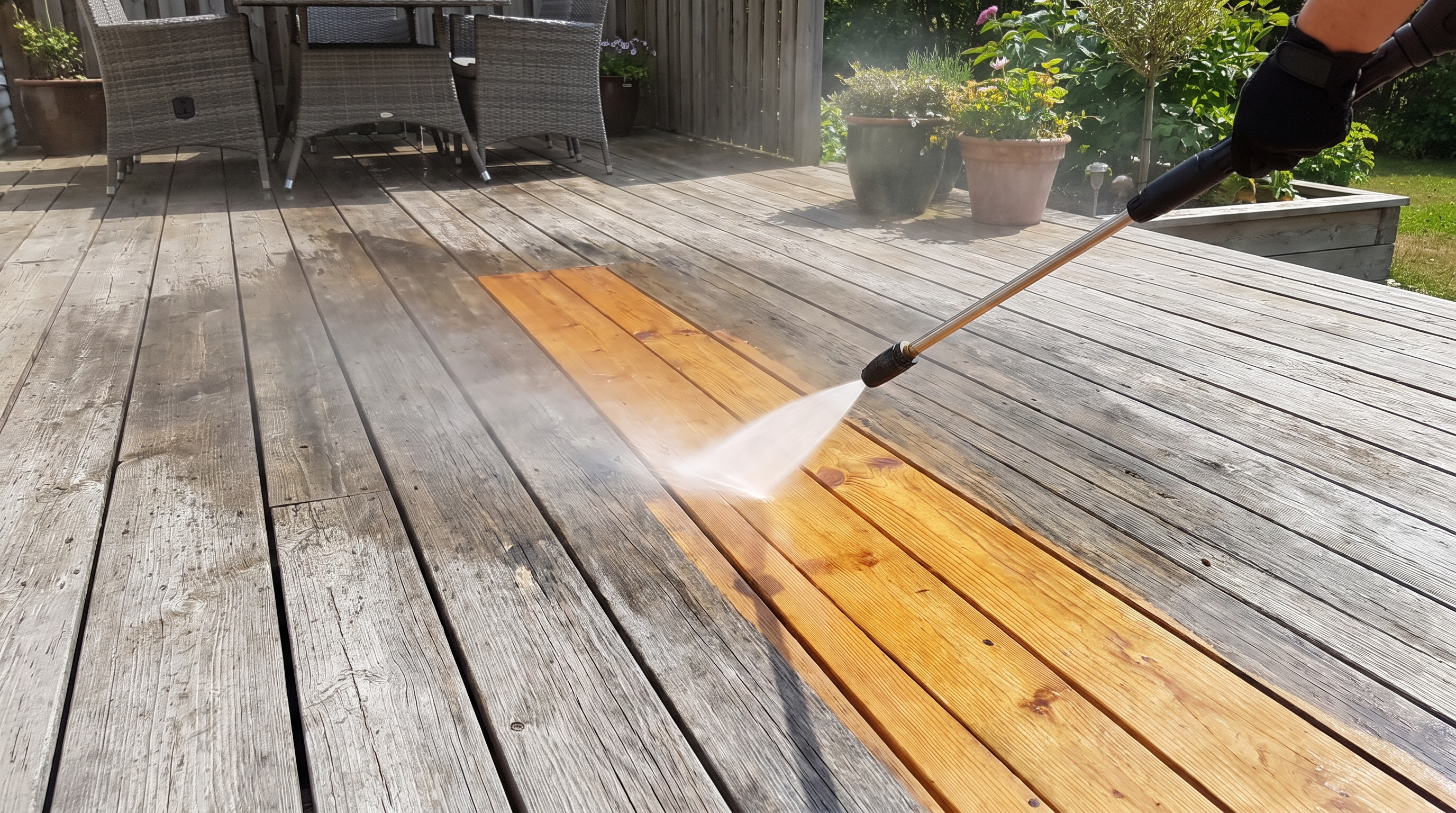 Deck cleaning