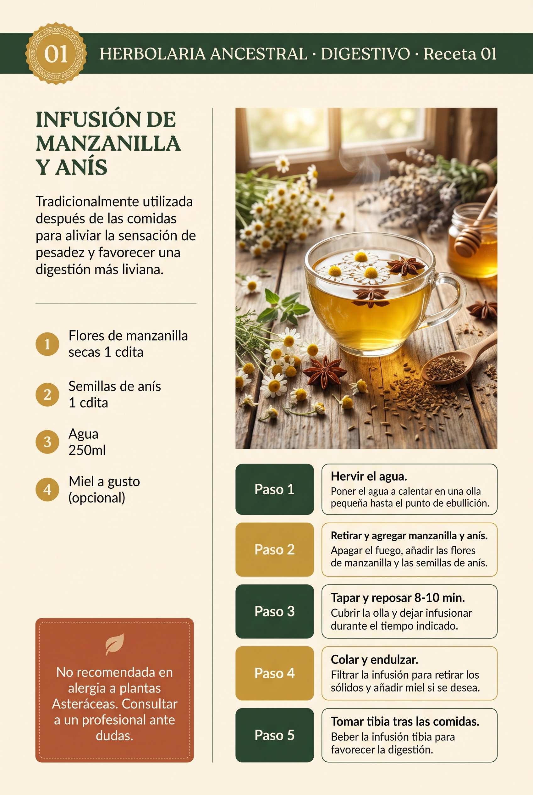 Receta digestivo