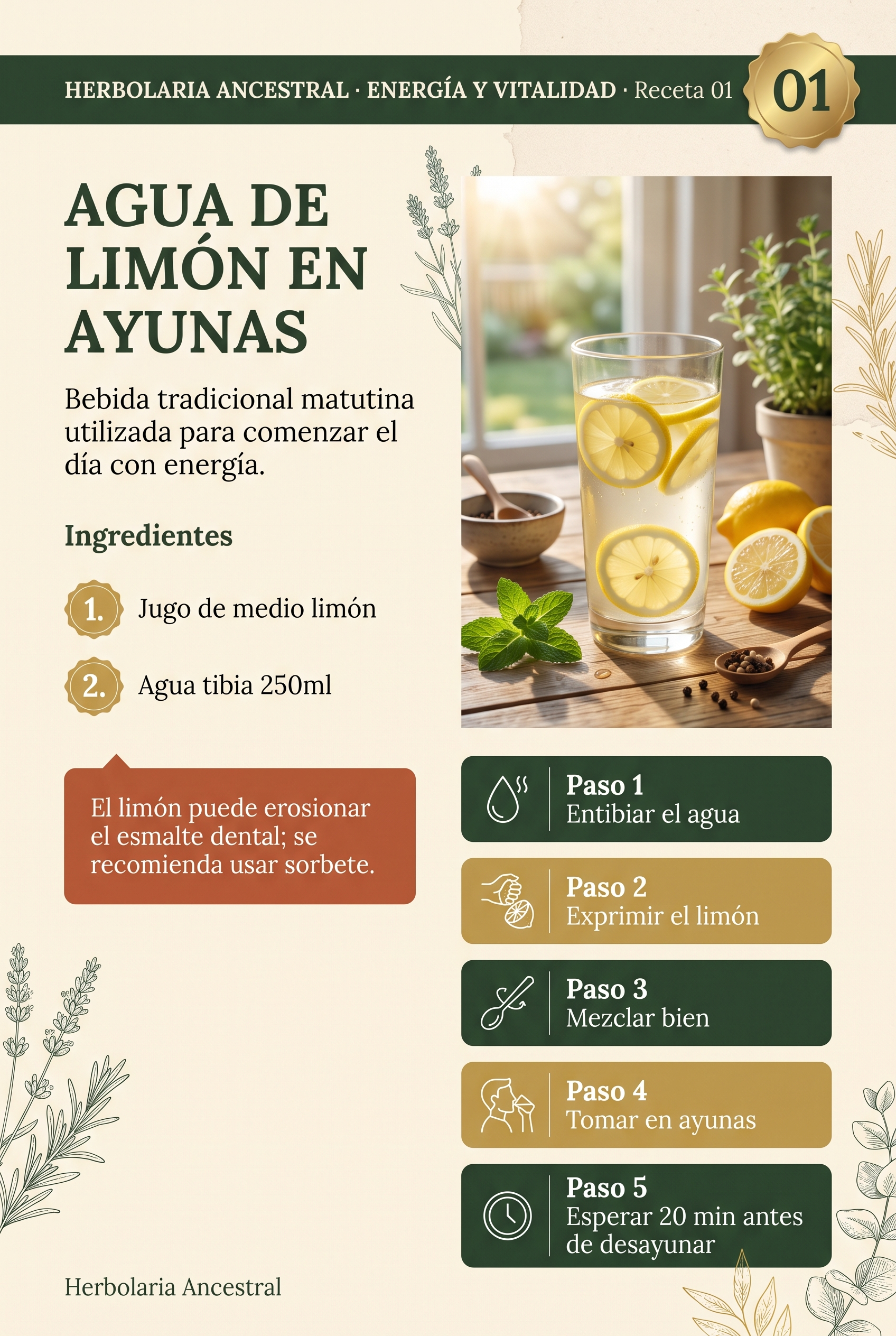 Receta energía