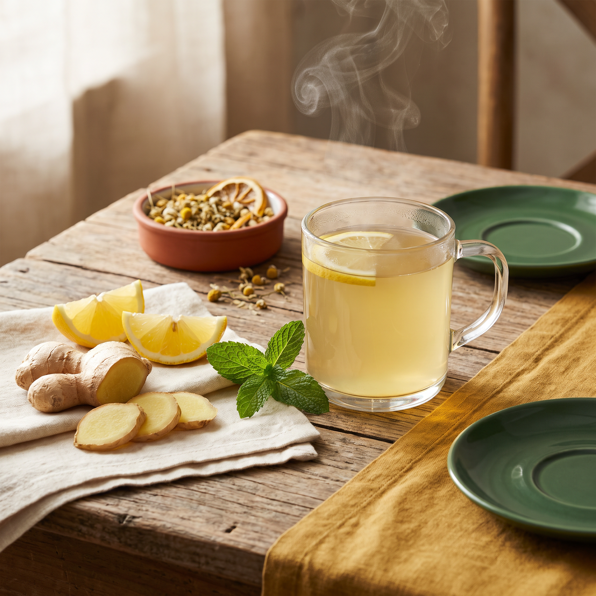 Té de jengibre y limón
