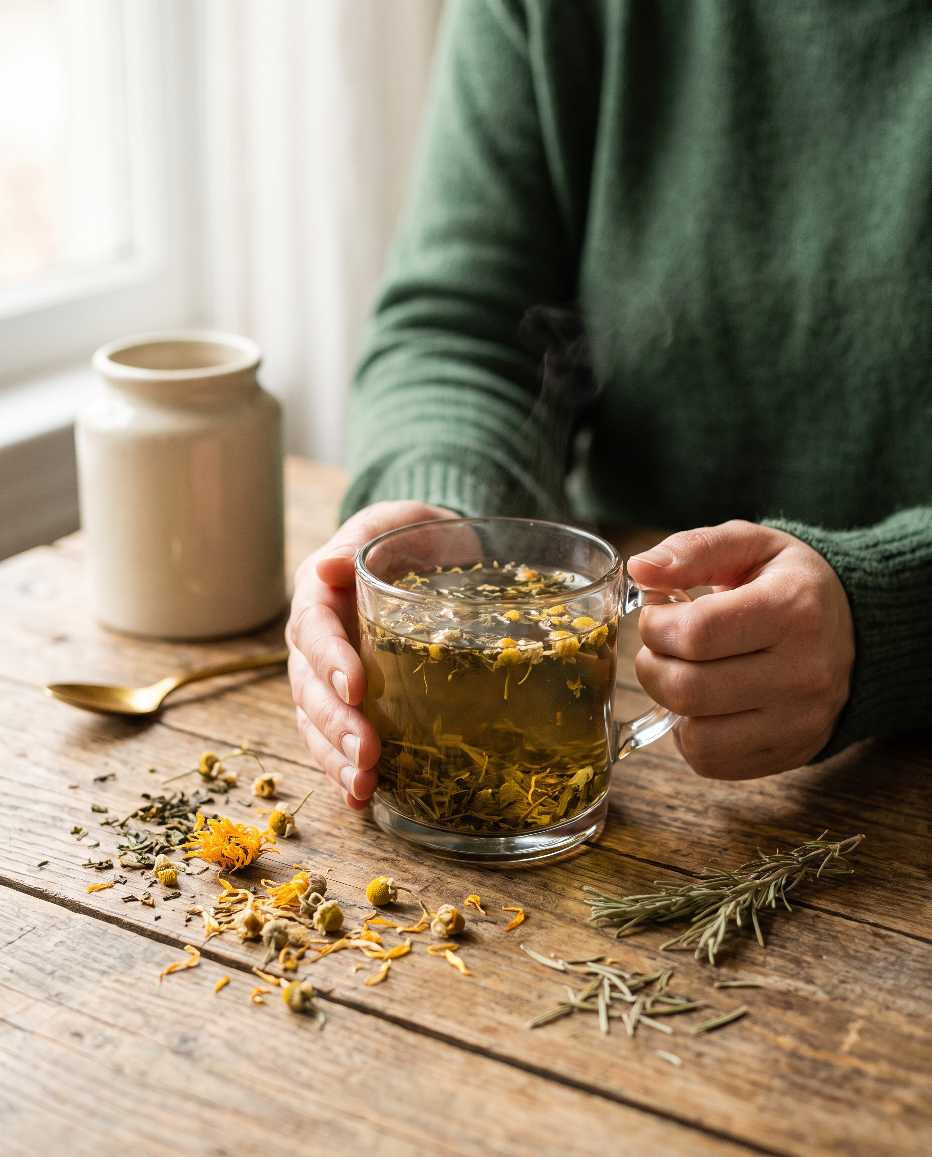 Té de hierbas naturales