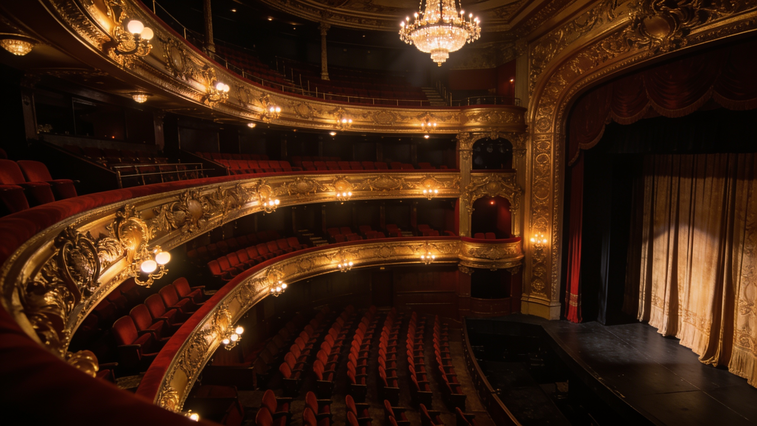 Grand American theater interior seen from the stage