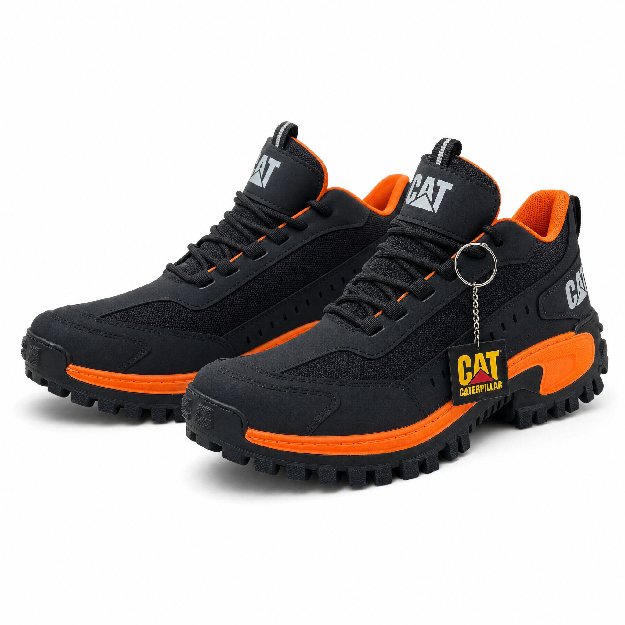 Zapatillas CAT Caterpillar negro y naranja