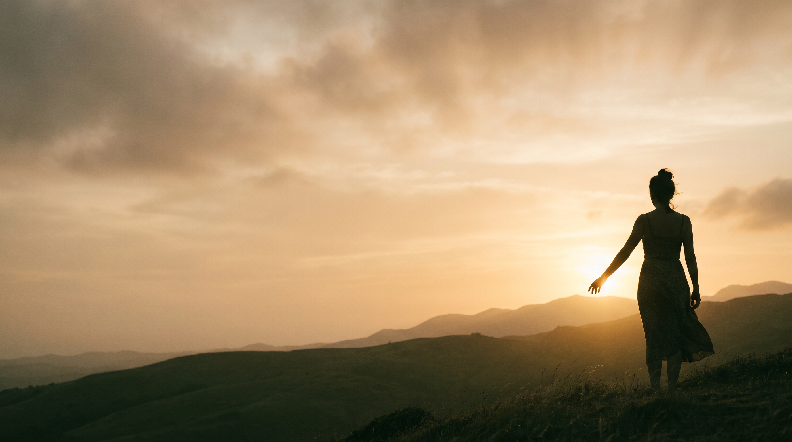 Reaching toward a sunrise