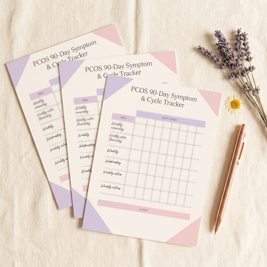 PCOS 90-Day Symptom Tracker PDF